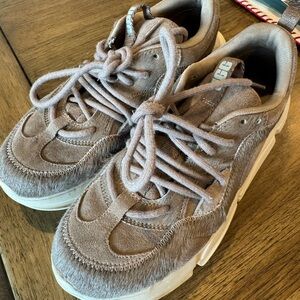 UGG Brown Fur Sneakers